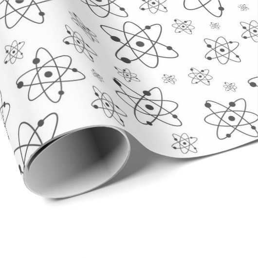 Symbole der Atomwissenschaften Chemie Geschenkpapier (Rolleneckpunkt)