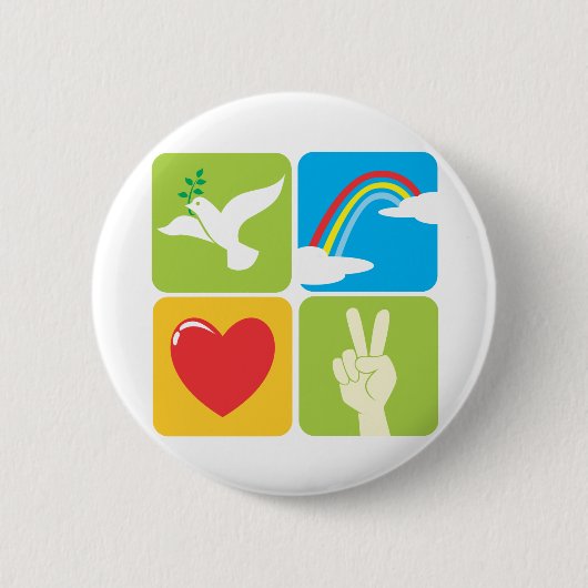 Symbole der Glauben-Hoffnungs-Liebe und des Button (Vorderseite)