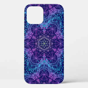 Symbole der heiligen Geometrie im nahtlosen Mandal Case-Mate iPhone Hülle