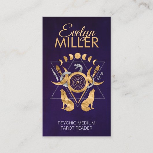 Symbole der Hekatschmuck Visitenkarte (Vorderseite)