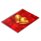 Symbole der herzförmigen Liebe Notizblock (Linke Seite)