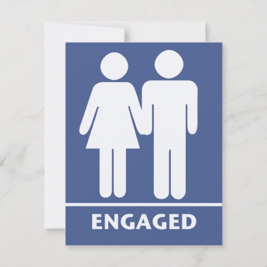 Symbole der Liebe-Verlobungs-Party Einladungen (Vorderseite)