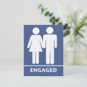 Symbole der Liebe-Verlobungs-Party Einladungen (Stehend Vorderseite)