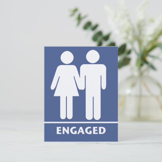 Symbole der Liebe-Verlobungs-Party Einladungen (Stehend Vorderseite)