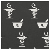 Symbole des Apotheken-Schwarzen Stoff (Nahaufnahme)