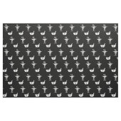 Symbole des Apotheken-Schwarzen Stoff (Fat Quarter (45,7 x 55,9 cm))