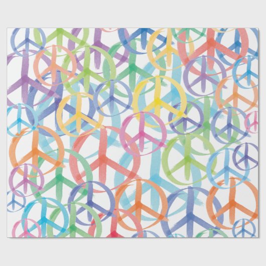 Symbole des Friedens Geschenkpapier (Flach)