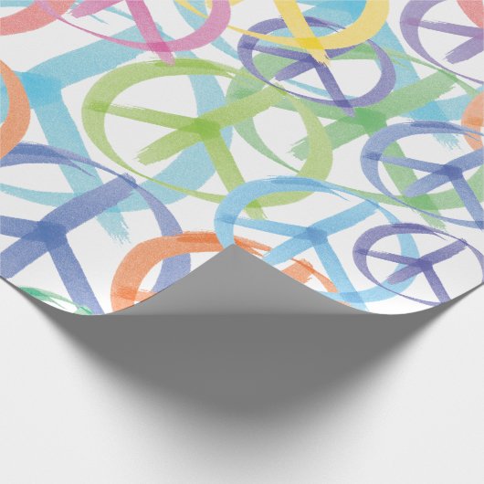 Symbole des Friedens Geschenkpapier (Ecke)