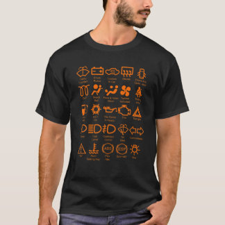 Symbole für das Cockpit T-Shirt