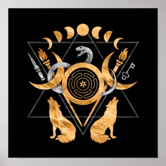 Symbole für das Hekate-Poster Poster (Vorne)