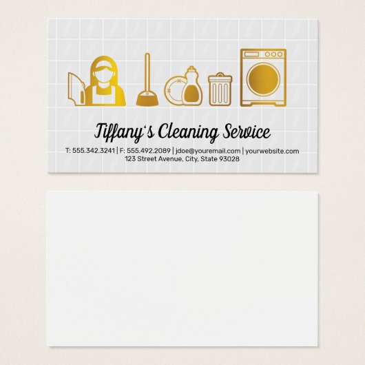 Symbole für die Goldreinigung | Tile (Vorne & Hinten)