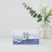 Symbole für die Reinigung von Hilfsmitteln | Badew Visitenkarte (Stehend Vorderseite)