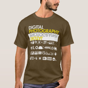 Symbole für digitale Fotografie T-Shirt