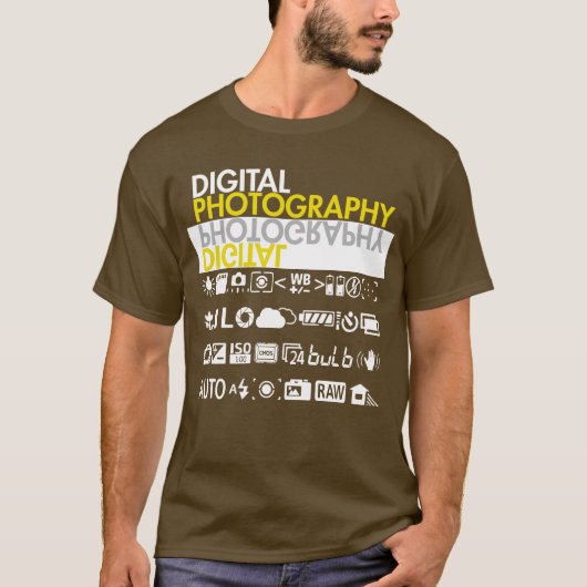 Symbole für digitale Fotografie T-Shirt (Vorderseite)