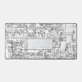 Symbole für elektronische Schaltpläne Schreibtischunterlage (Tastatur & Maus)