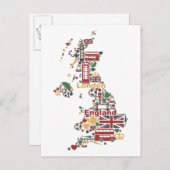 Symbole für England Karte (Vorne/Hinten)