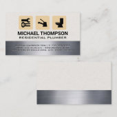 Symbole für Installationsdienste Visitenkarte (Vorne/Hinten)