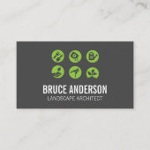 Symbole für Landscaping Visitenkarte (Vorderseite)