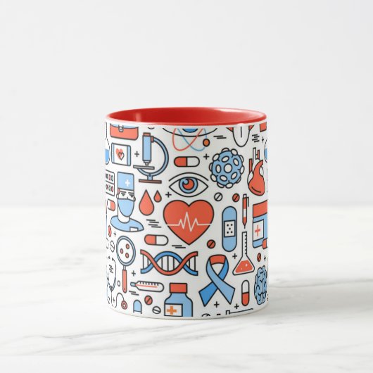 Symbole für medizinische Versorgung Tasse (Zentrum)