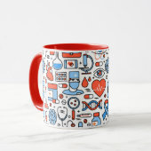 Symbole für medizinische Versorgung Tasse (Vorderseite Links)