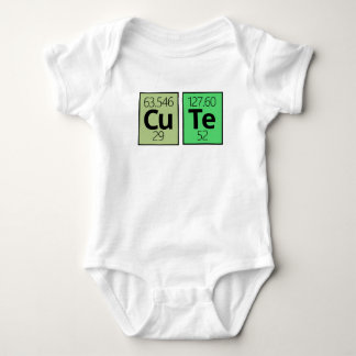 Symbole für niedliche Periodische Tabellenelemente Baby Strampler