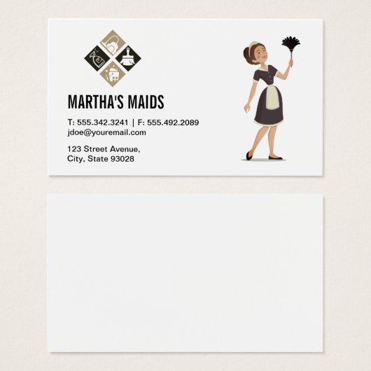 Symbole für Reinigungsdienste (Vorne & Hinten)