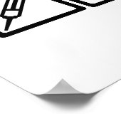 Symbole für Zahnärzte Poster (Ecke)