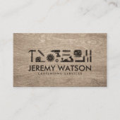 Symbole für Zimmerservice Visitenkarte (Vorderseite)