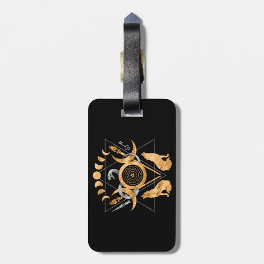 Symbole Gepäckanhänger (Rückseite vertikal)