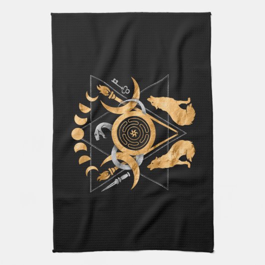 Symbole Geschirrtuch (Vertikal)