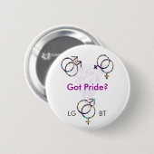 Symbole - got Knopf des Stolz-LGBT Button (Vorne & Hinten)