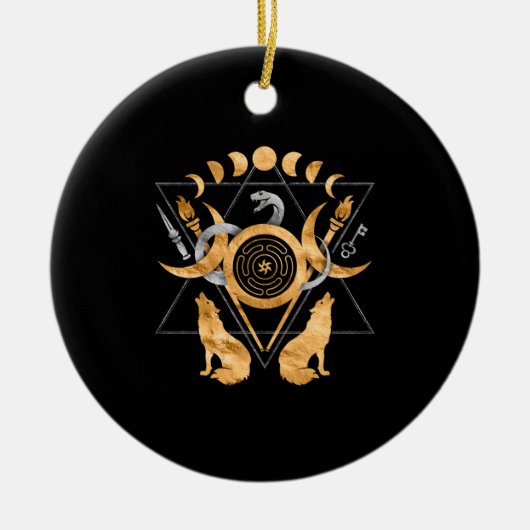 Symbole Keramik Ornament (Vorne)