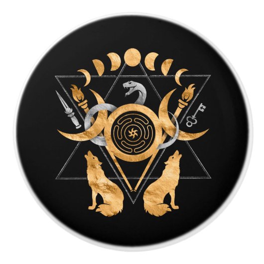 Symbole Keramikknauf (Vorderseite)