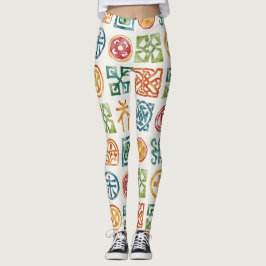 Symbole Nahtlose Muster Leggings