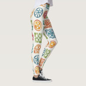 Symbole Nahtlose Muster Leggings (Rechts)