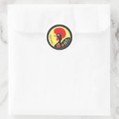Symbole Portugals - Galo de Barcelos Runder Aufkleber (Tasche)