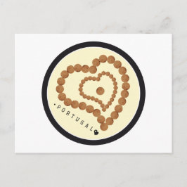 Symbole Portugals - Kork Postkarte