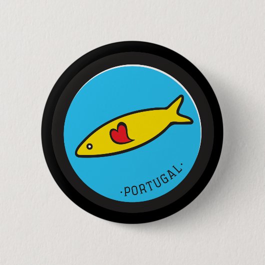 Symbole Portugals - Sardine Nr.02 Button (Vorderseite)