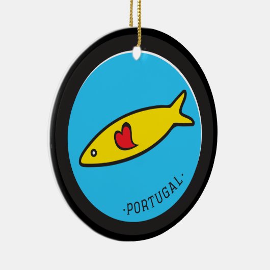 Symbole Portugals - Sardine Nr.02 Keramikornament (Rechts)