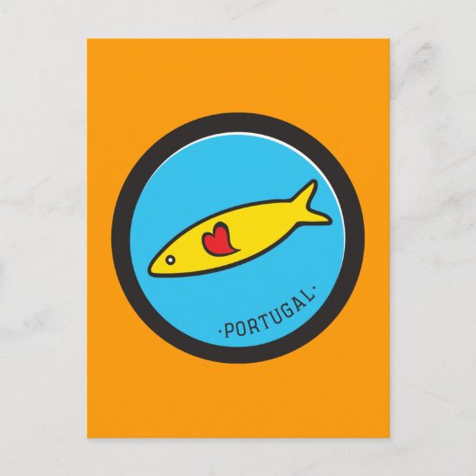 Symbole Portugals - Sardine Nr. 02 Postkarte (Vorderseite)
