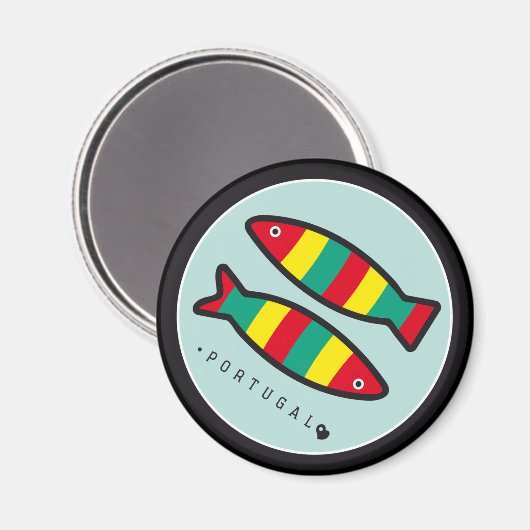 Symbole Portugals - Sardinen Magnet (Vorderseite/Rückseite)