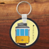Symbole Portugals - Straßenbahn von Lissabon Schlüsselanhänger (Vorderseite)