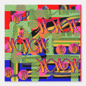 Symbole und Flora Tapete (Vorderseite)