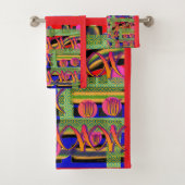 Symbole und Rote Flora Badhandtuch Set (Insitu)