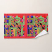 Symbole und Rote Flora Badhandtuch Set (Handtuch)