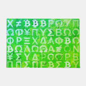 Symbole von Bitcoin (Heller Profit Grün - 7) Fußmatte (Vorderseite)