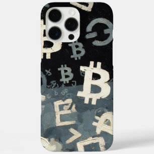 Symbole von Bitcoin (Stil: 10) iPhone 16 Pro Max Hülle