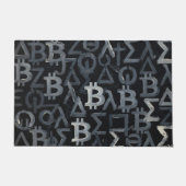 Symbole von Bitcoin (Stil: 12) Fußmatte (Vorderseite)