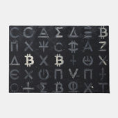 Symbole von Bitcoin (Stil: 13) Fußmatte (Vorderseite)