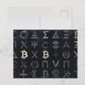 Symbole von Bitcoin (Stil: 13) Postkarte (Vorne/Hinten)